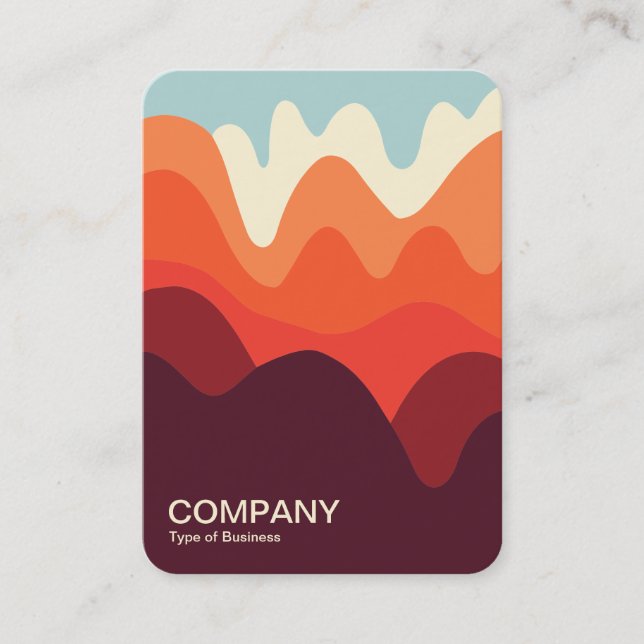 Minimalist Landscape 191021(02) Vertical Business Card (Front)