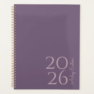Minimalist Lavender Custom Personal Monthly Planner
