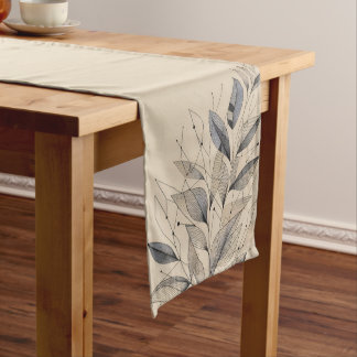 Minimalist Leafy Elegance Table Runner – Neutral B