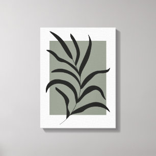 Minimalist Leaves  Canvas Print