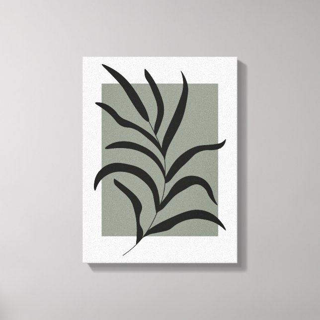 Minimalist Leaves  Canvas Print (Front)