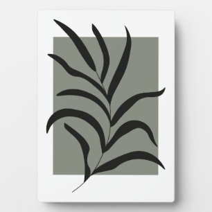 Minimalist Leaves  Plaque