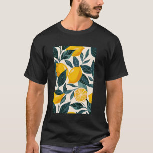 Minimalist Lemon Fruit Pattern Art 1 T-Shirt