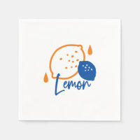 Minimalist Lemon Line Art – Modern Citrus Fruit