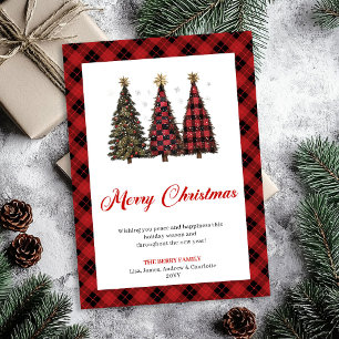Minimalist Leopard Print Christmas Tree Holiday
