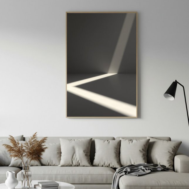 Minimalist Light and Shadow Abstract Photography Poster (Creator Uploaded)