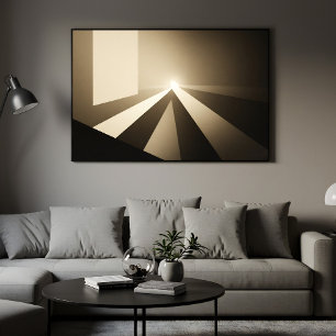 Minimalist Light and Shadow Poster