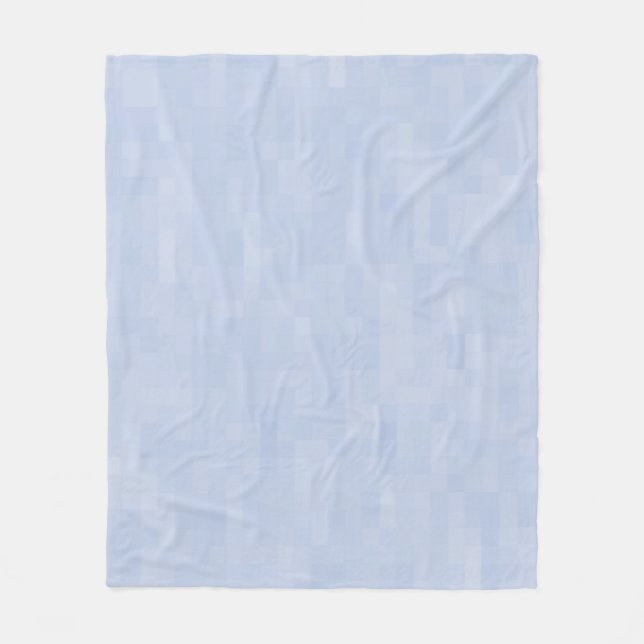 Minimalist light blue abstract modern pattern fleece blanket (Front)