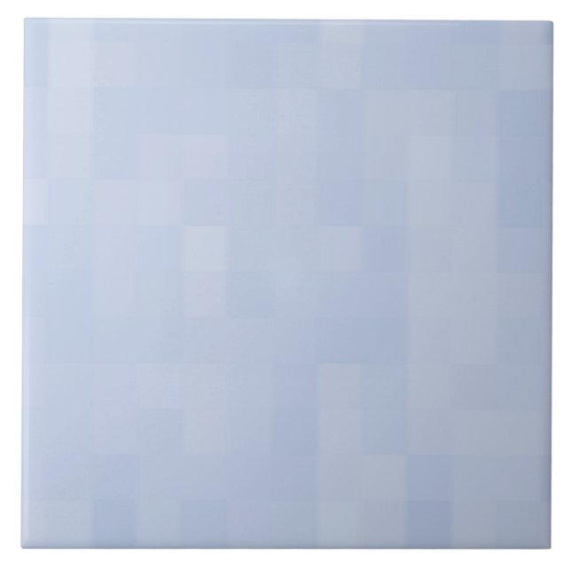 Minimalist Light blue abstract pattern modern Tile (Front)