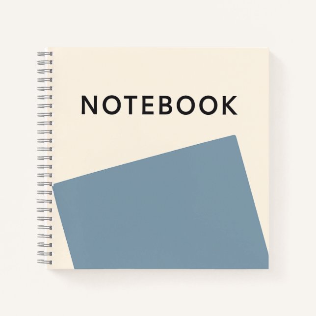 Minimalist Light Blue Notebook (Front)