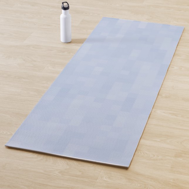 Minimalist light blue pattern modern chic yoga mat (In Situ)
