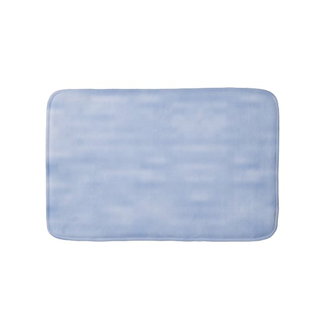 Minimalist light blue sky abstract pattern cute bath mat (Front)