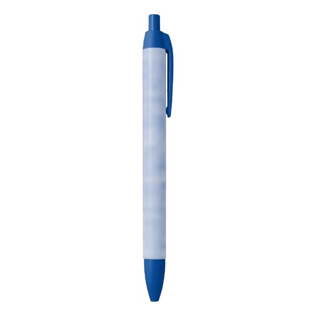 Minimalist light blue sky abstract pattern cute black ink pen (Bottom (Vertical))