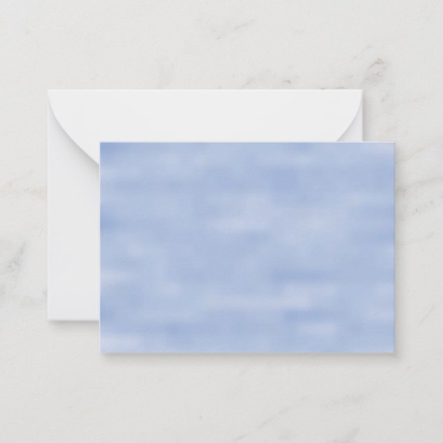 Minimalist light blue sky abstract pattern cute card (Front)