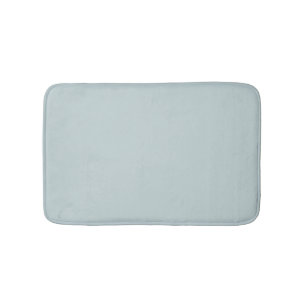 Minimalist light dusty blue solid plain elegant bath mat
