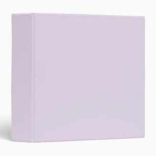 Minimalist light lilac lavender solid plain simple binder