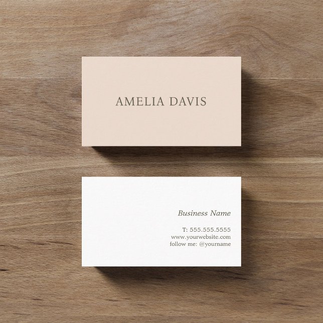 Minimalist Light Pastel Consultant  Business Card (Creator Uploaded)