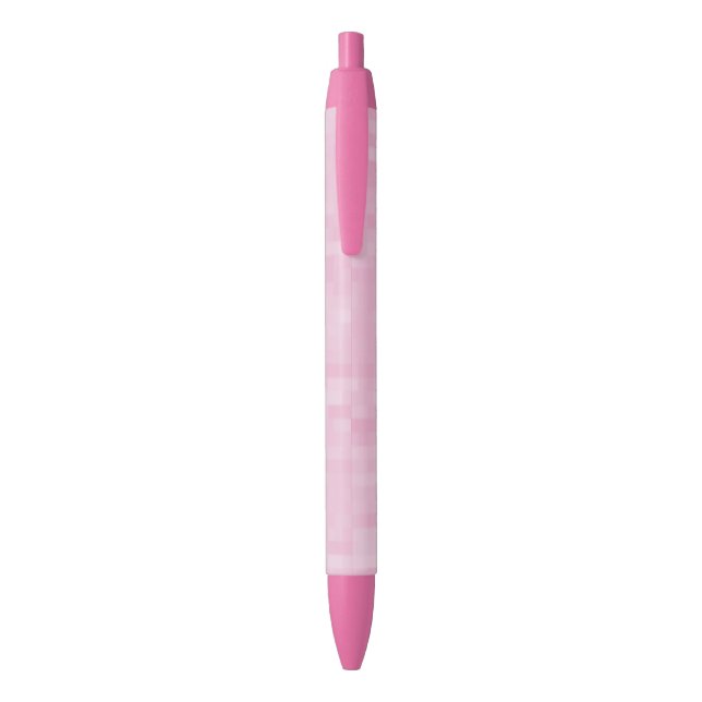 Minimalist light pink abstract pattern modern cute black ink pen (Back (Vertical))