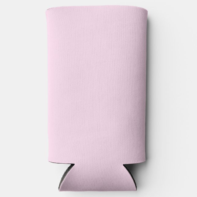 Minimalist Light pink colour  Seltzer Can Cooler (Front)