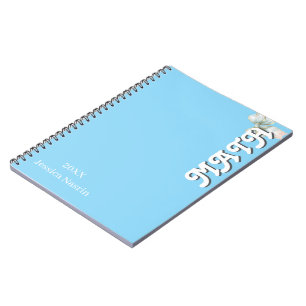 Minimalist Lilac Vertical Text School Subject Notebook