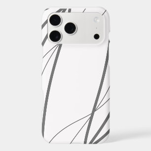 Minimalist Line Art iPhone Case – Modern Black & W