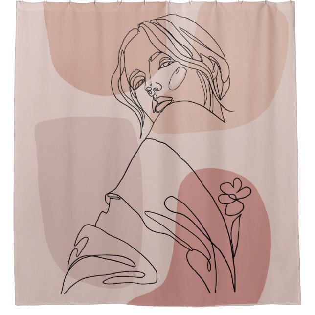 Minimalist Line Art Woman Drawing Fashion Art (Front)