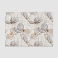 Minimalist Line Flowers Decoupage