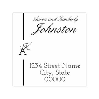 Minimalist Line Initial Stamp