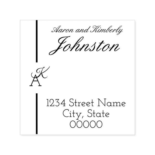 Minimalist Line Initial Stamp (Design)