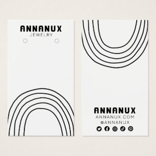 Minimalist Lines Cool Earring Jewellery Display Ca