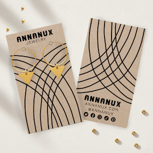 Minimalist Lines Earring Jewellery Display KRAFT