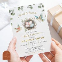 Minimalist Little Birdie Baby Shower