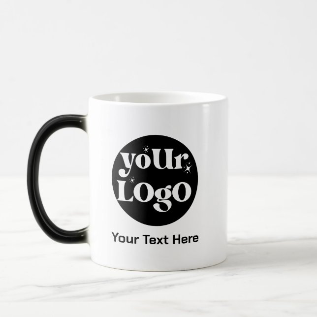 Minimalist Logo and Text Business Magic Mug (Left)