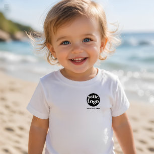 Minimalist Logo and Text Business Toddler T-shirt