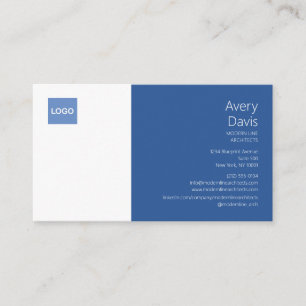 Minimalist Logo Architect Business Card