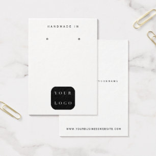 Minimalist Logo Black And White Jewellery Display