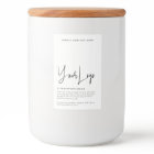 Minimalist Logo Candle Label