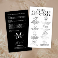Minimalist Logo Cheek Blush Aftercare Instructions