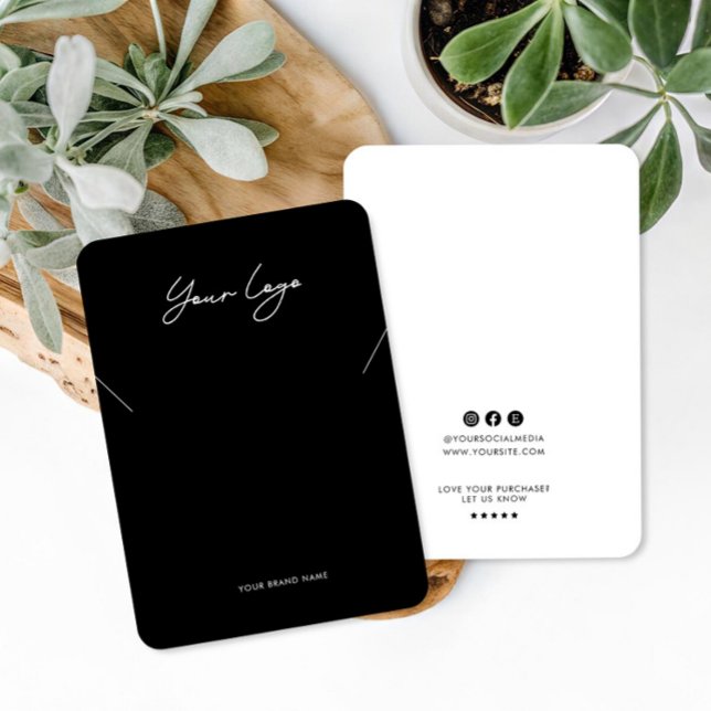 Minimalist Logo Necklace Display Card (Creator Uploaded)