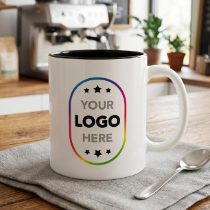 Minimalist Logo Promotional Mug - Your Logo Here