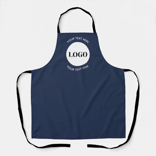 Minimalist Logo With Text Business  Apron (Front)