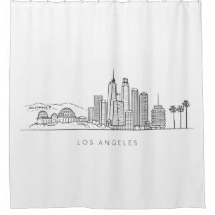 Minimalist Los Angeles Skyline Illustration