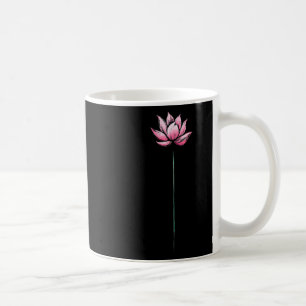 Minimalist Lotus Flower Yoga And Meditation  Coffee Mug