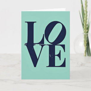 Minimalist Love Design Card