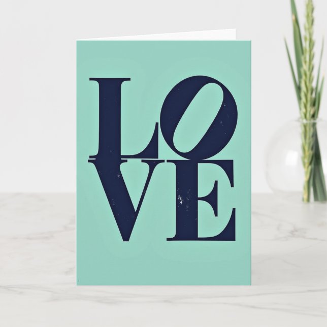 Minimalist Love Design Card (Front)