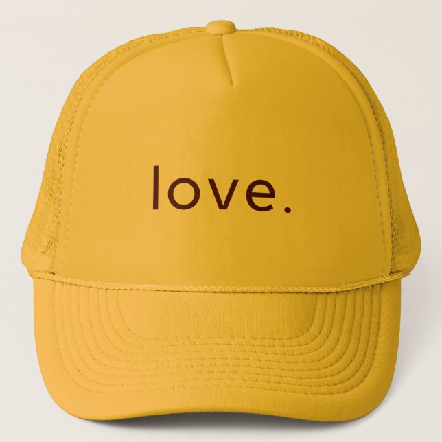 Minimalist Love Design - Valentine's Day Gift Trucker Hat (Front)