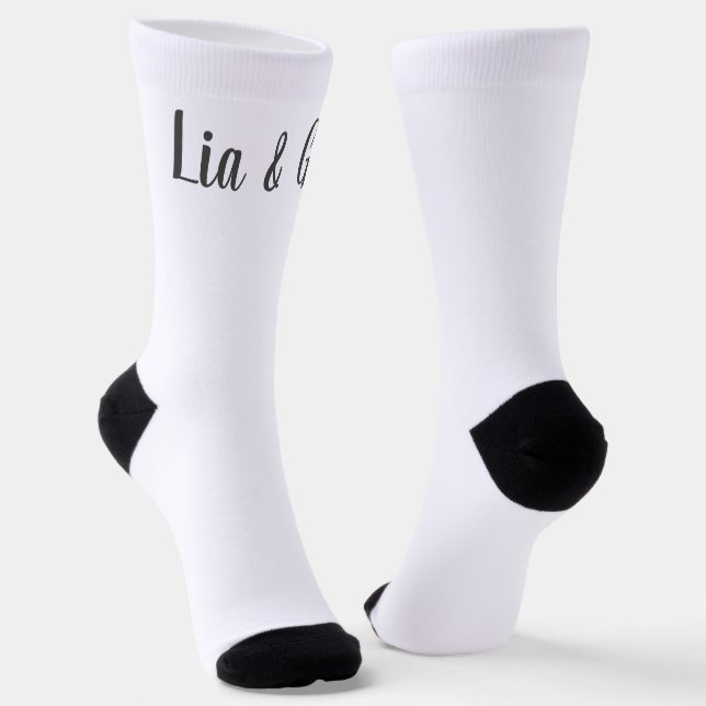 minimalist love gift socks (Angled)