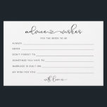 Minimalist love heart advice for the bride cards<br><div class="desc">Simple and minimalist love heart advice cards for the bride to be. For more advanced customisation of this design,  e.g. changing layout,  font or text size please click the "CUSTOMIZE" button above. Please contact me for any questions!</div>