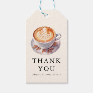 Minimalist Love Is Brewing Coffee Bridal Shower Gift Tags