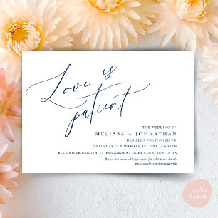 Minimalist, Love is patient, Change the date card